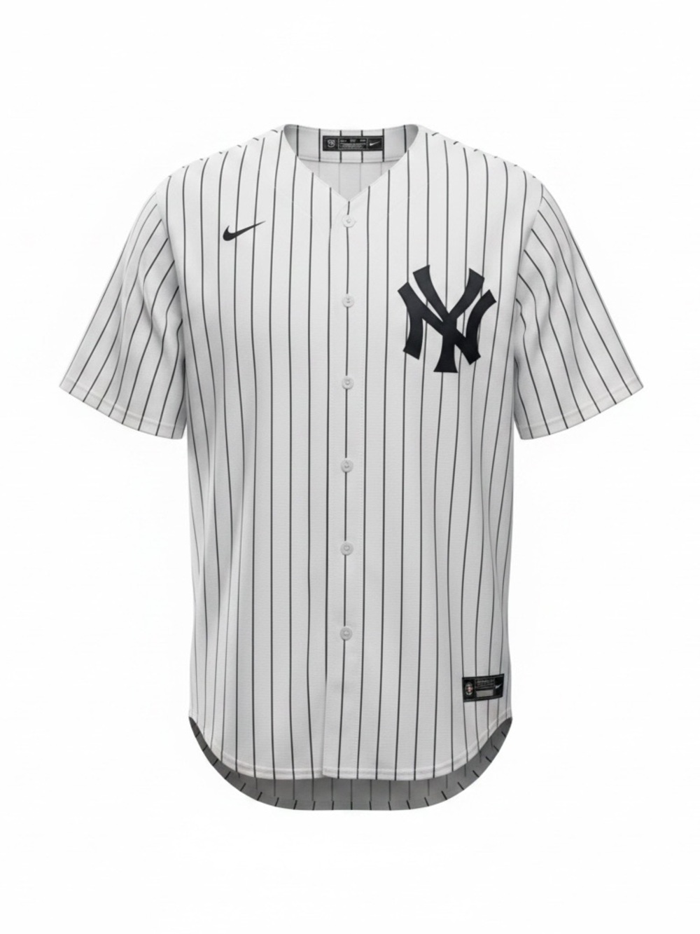 Aaron Judge Adult Yankees Home Jersey Size XXL White Blue Pin Stripped